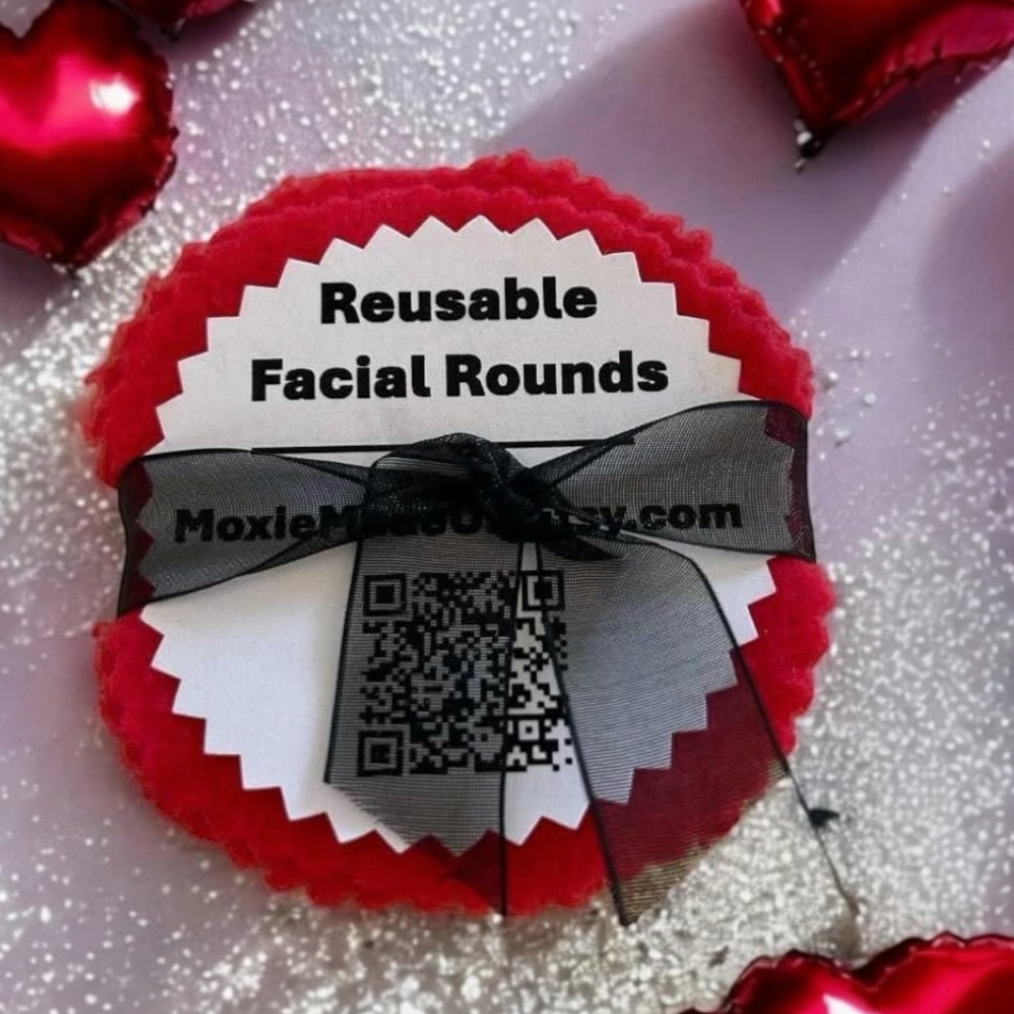 Reusable 3” Facial Rounds I Pack of 10. Eco-Friendly Makeup Remover Pads for Zero-Waste Skincare - Moxie Made