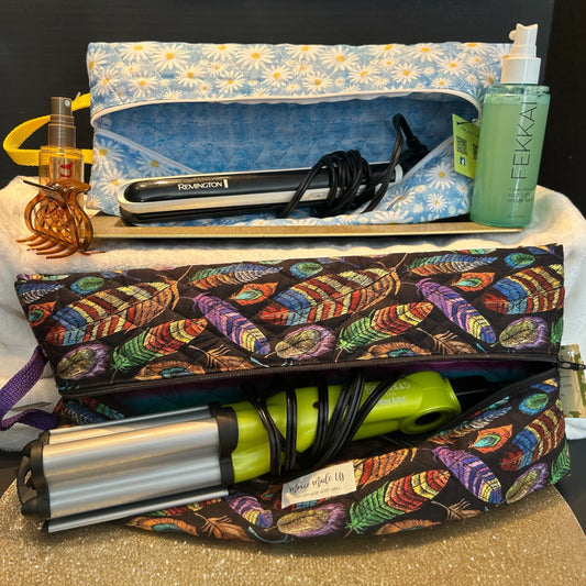 Travel Bag for Heated Hair Tools—Heat-Resistant Storage for Flat Irons, Curling Wands & More - Moxie Made