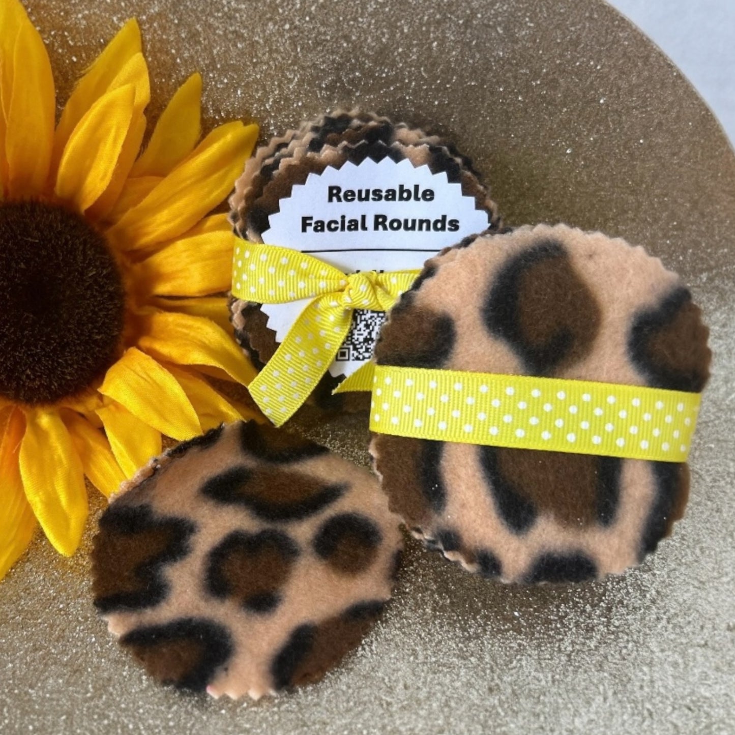 Reusable 3” Facial Rounds I Pack of 10. Eco-Friendly Makeup Remover Pads for Zero-Waste Skincare - Moxie Made