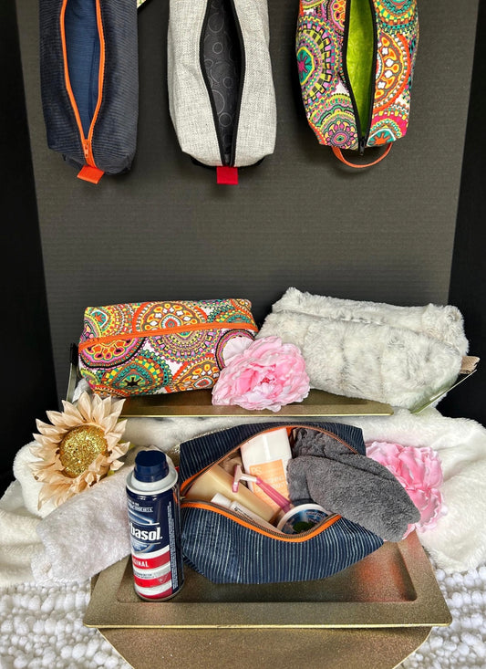 Handmade Boxy Travel Bag – Inspired by Vintage Shave Kits, Built for Modern Adventures - Moxie Made