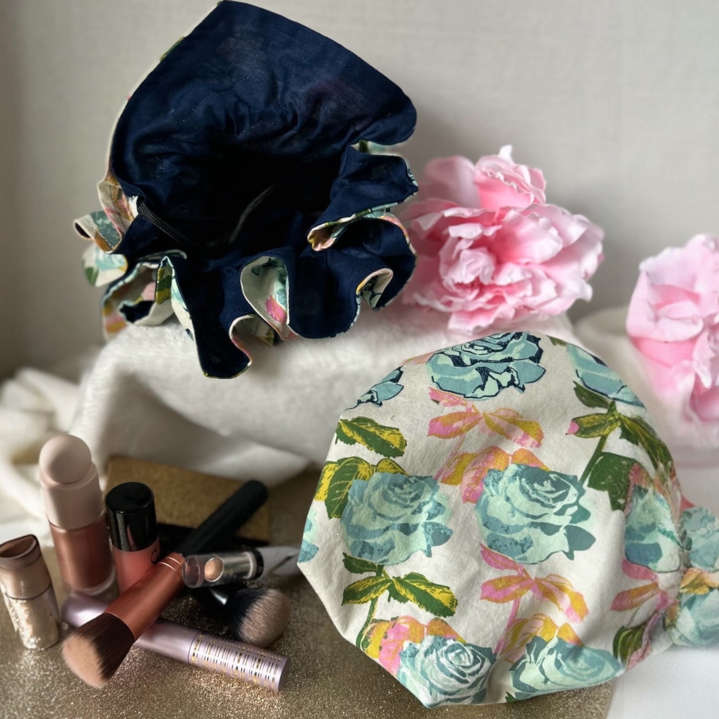 Travel Makeup Pouch with Drawstring – The Ultimate Beauty Organizer - Moxie Made