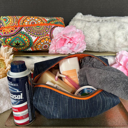 Handmade Boxy Travel Bag – Inspired by Vintage Shave Kits, Built for Modern Adventures - Moxie Made