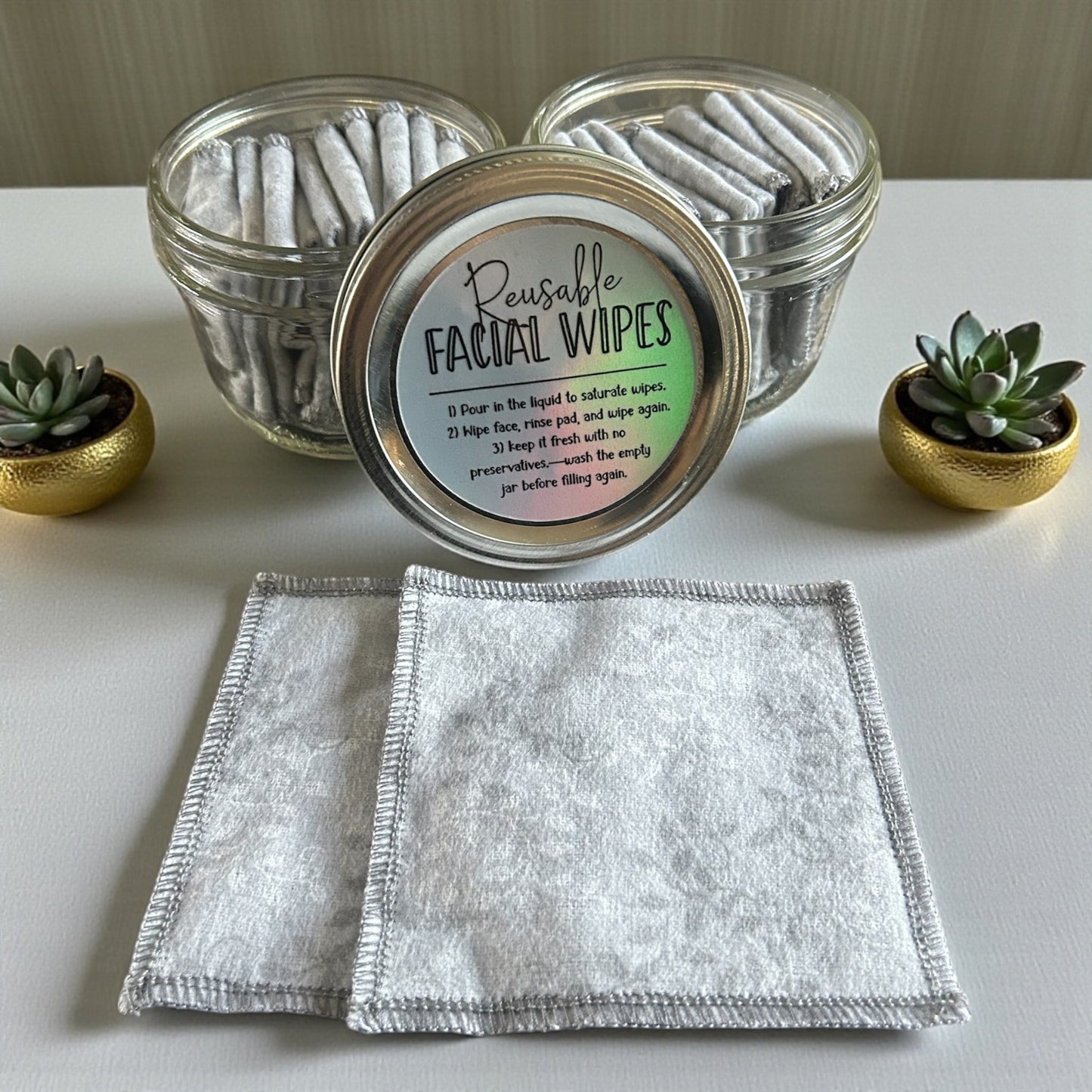 Reusable Facial Wipes (Set of 10)