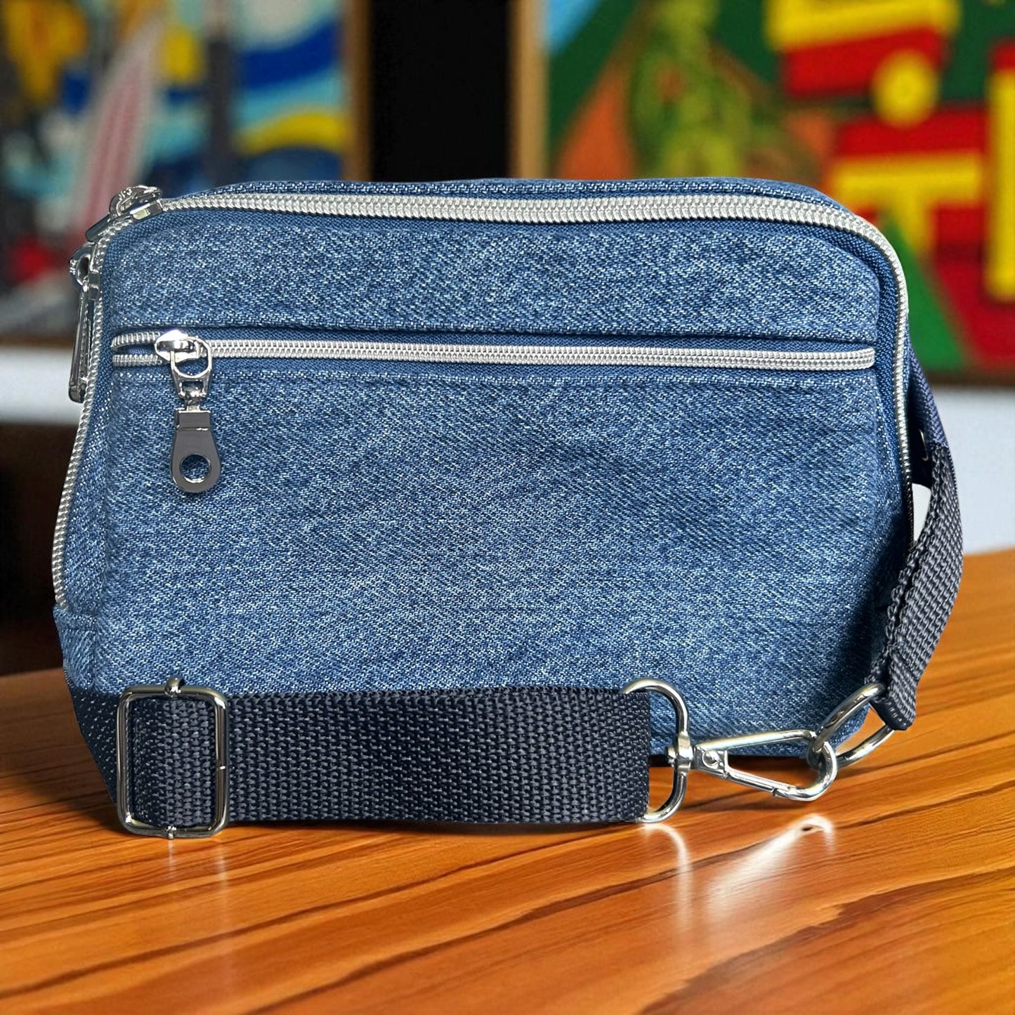 Fanny Pack Crossbody – Adjustable Belt Bag with Double Zipper & Exterior Pocket